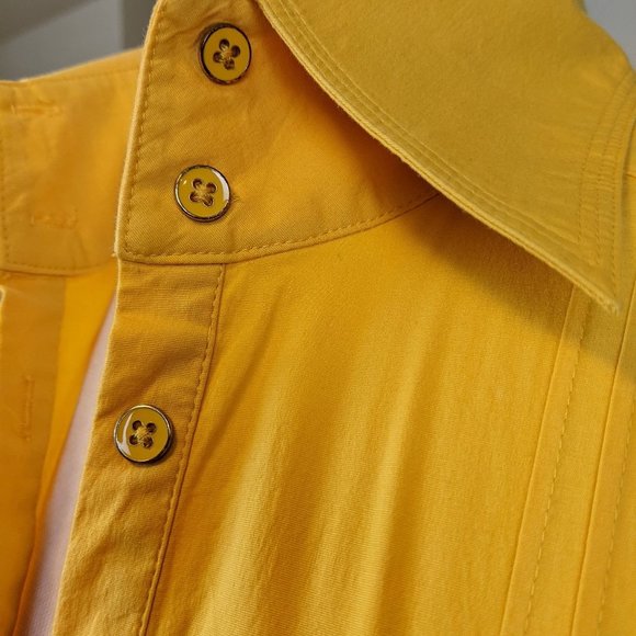 Bebe Yellow Women's Blouse Small Size - Picture 6 of 17